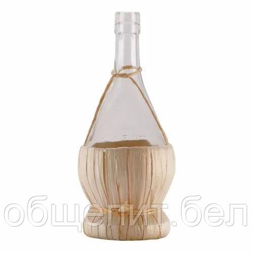 Бутылка стеклянная The Bars Chianti в соломенной корзине 500 мл - фото 1 - id-p165783201