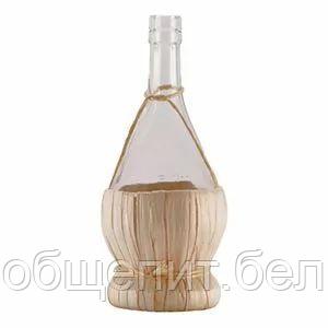Бутылка стеклянная The Bars Chianti в соломенной корзине 500 мл - фото 2 - id-p165783201