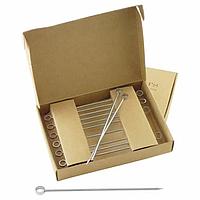 Пика коктейльная The Bars 100 мм с петелькой (набор 12 пик) нержавеющая сталь