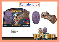 Игровой набор супергероя "Танос", маска, перчатка
