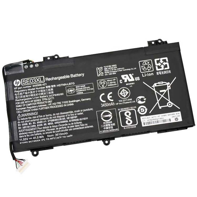 Аккумулятор (батарея) для ноутбука HP Pavilion 14-AL (SE03XL) 11.55V 41.5Wh