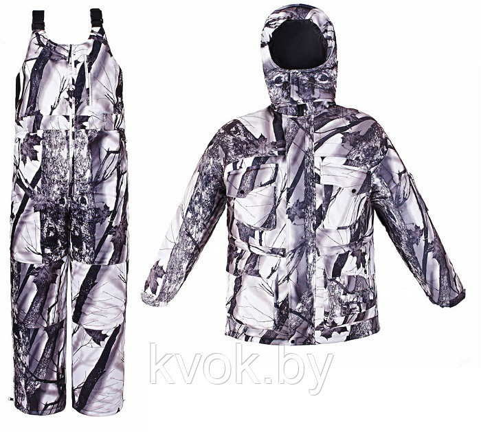 Зимний костюм Чайка ИНЕЙ -30°C зимний лес - фото 1 - id-p165823265