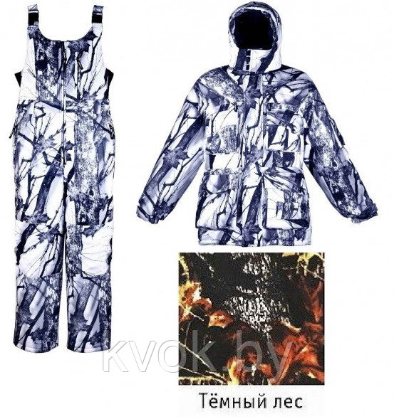 Зимний костюм Чайка ИНЕЙ -30°C темный лес - фото 1 - id-p165823294