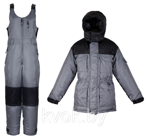 Зимний костюм Чайка СЕВЕР -25°C серый - фото 1 - id-p165823327