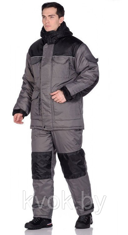 Зимний костюм Чайка СЕВЕР -25°C серый - фото 2 - id-p165823327