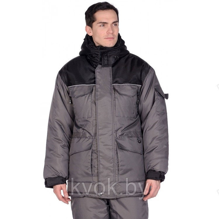 Зимний костюм Чайка СЕВЕР -25°C серый - фото 3 - id-p165823327