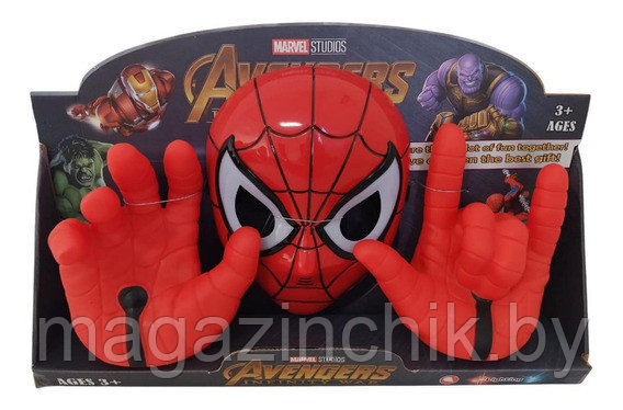 Набор Человека-паука маска с перчатками B0443H