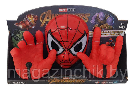 Набор Человека-паука маска с перчатками B0443H - фото 1 - id-p165857066