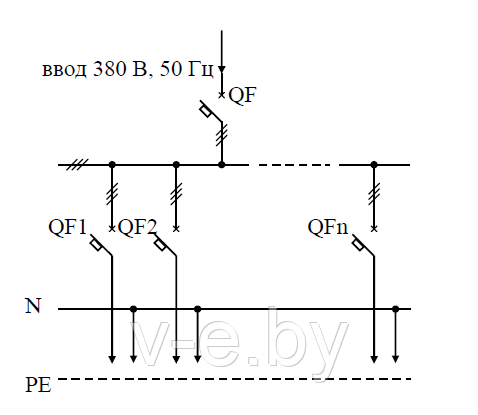 Схема распределительных пунктов ПР11-013