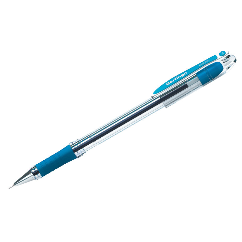 Ручка шариковая Berlingo "I-10" синяя, 0,4мм, грип CBp_40012 - фото 1 - id-p165887989