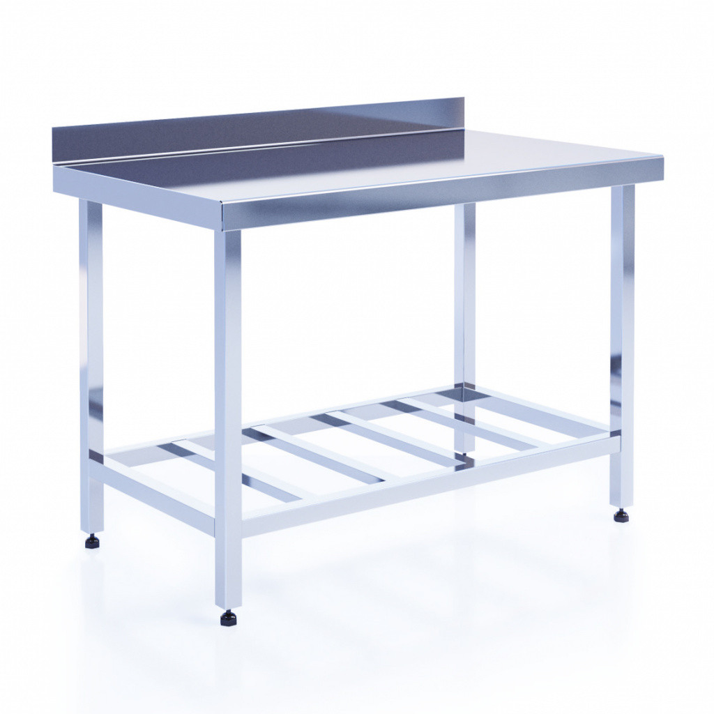 Стол сварной с решётчатой полкой ХотКолд Люкс 800×600×850