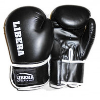 Перчатки боксерские боевые LIBERA ТТ-704 - 8, 12, 14 унц. черные