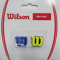 WRZ537700 Виброгаситель для т/ракеток Wilson Pro Feel (2 шт. в уп.), желтый/синий