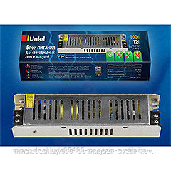 UET-VAS-100A20 12V IP20 : Блок питания, 100Вт. Металлический корпус. TM Uniel