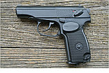 Пневматический пистолет МР 654К-32 (борода, узкая рамка, черная рукоять)., фото 2