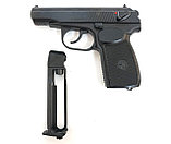 Пневматический пистолет МР 654К-20 c "бородой" черная рукоятка (Пистолет Макарова)., фото 4