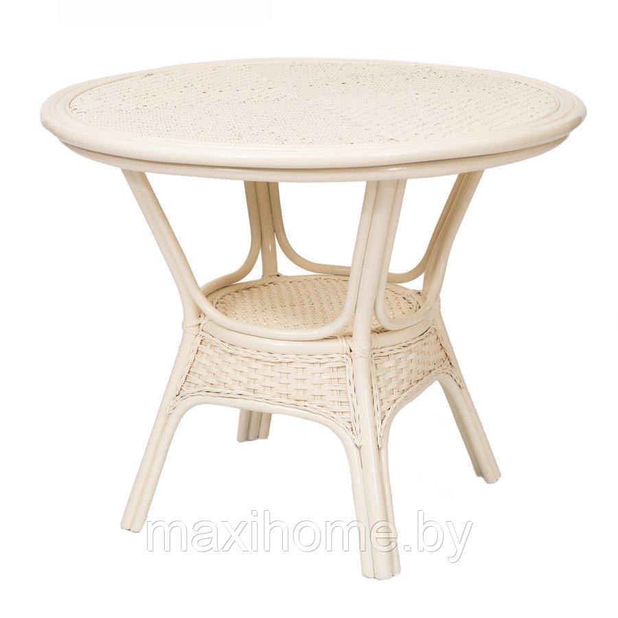 ALEXA стол обеденный круглый без стекла, белый - фото 1 - id-p165925081