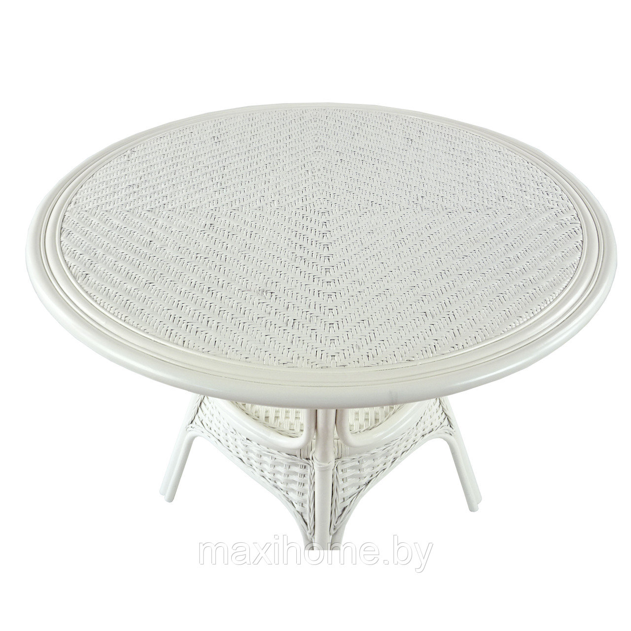 ALEXA стол обеденный круглый без стекла, белый - фото 2 - id-p165925081