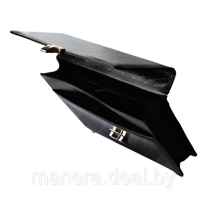 Портфель кожаный DELUCCI "Калипсо" черный - фото 2 - id-p3967981