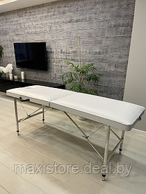 Массажный стол Mass-stol 180х60хРВ см (белый) + подушка