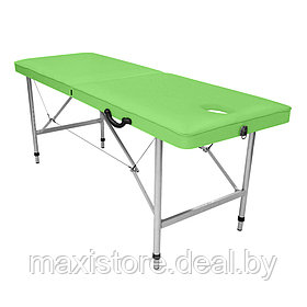 Массажный стол Mass-stol 180х60хРВ см (фисташковый) + подушка