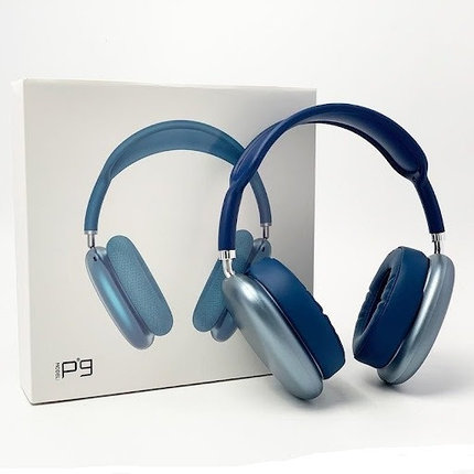 Беспроводные Hifi 3.0 наушники Stereo Headphone P9 аналог Aple AirPods Max (Синий), фото 2