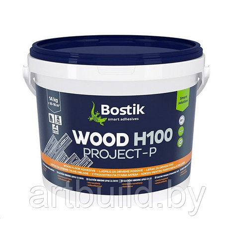 Гибридный клей для паркета Bostik WOOD H100 Project-P (14 кг.), фото 2
