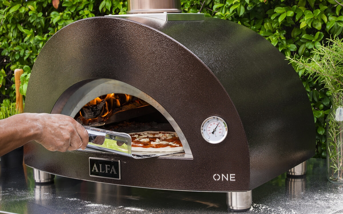 Печь для пиццы на дровах Alfa ONE, цвет медь - фото 6 - id-p165964353