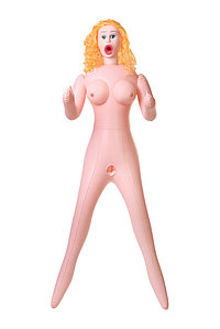 Кукла надувная Celine с реалистичной головой, блондинка, с тремя отверстиями