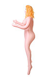 Кукла надувная Celine с реалистичной головой, блондинка, с тремя отверстиями, фото 3