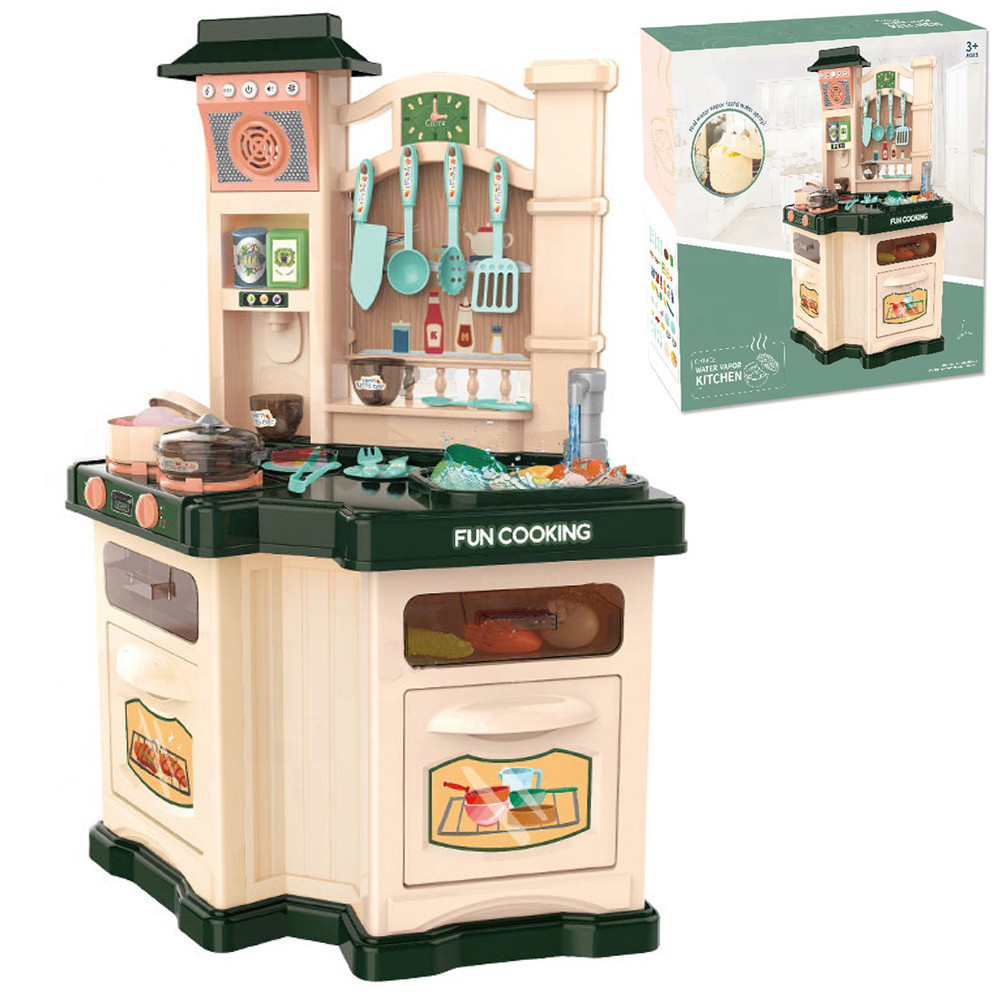 Кухня детская игровая Bozhi Toys 848 A вода, свето-звуковые эффекты, 56 предметов си - фото 3 - id-p165971304