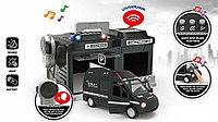 CLM-558 Игровой набор "Полицейский гараж. Спецназ" Chengmei Toys (машинка, рация, свет, звук), паркинг