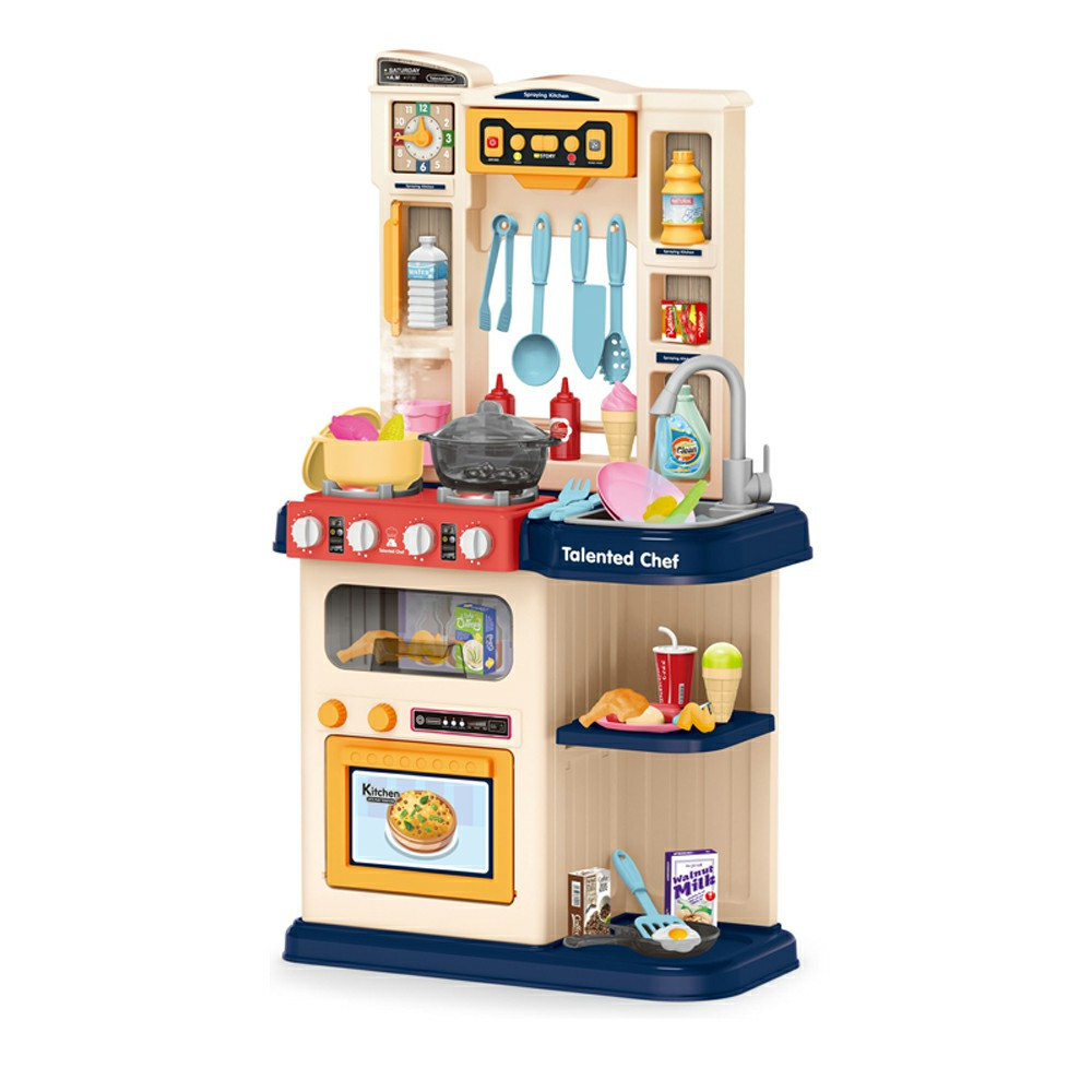 Кухня детская игровая Chef 922-116, 922-115 вода, пар, свето-звуковые эффекты, 60 предметов - фото 2 - id-p165971551