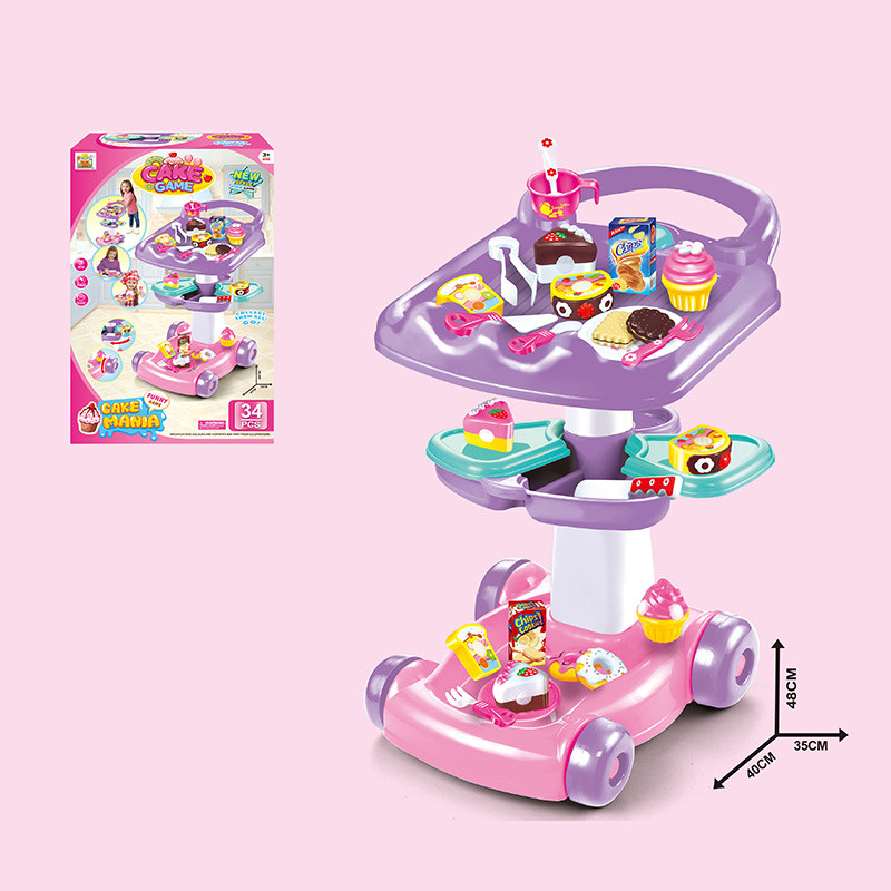 Кухня детская игровая сервировочный стол сладостей на колесах , арт. 36778-91 - фото 2 - id-p165971635