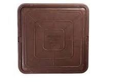 Люк полимерно-композитный квадратный коричневый