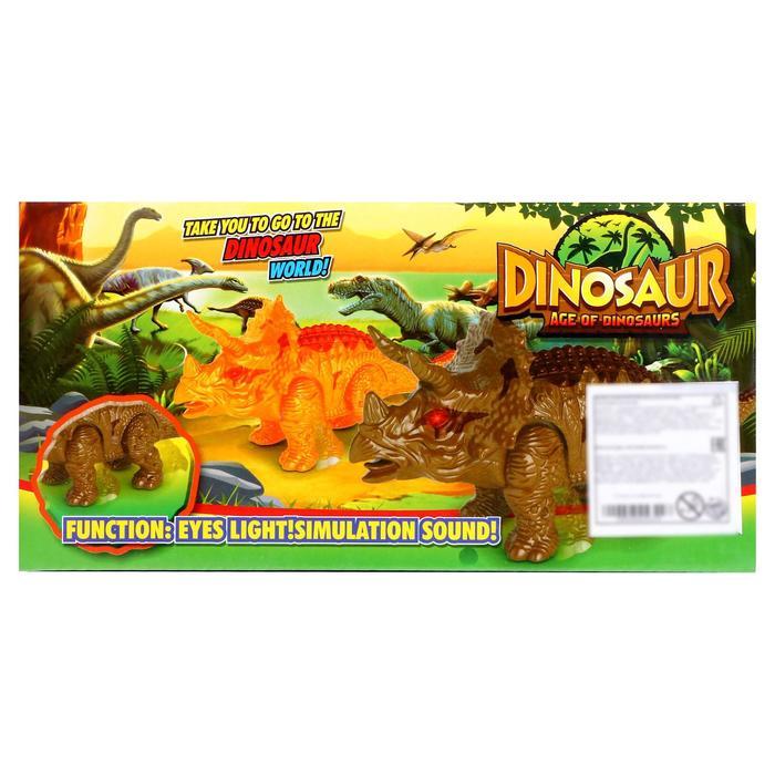 Динозавр «Трицератопс», работает от батареек, световые и звуковые эффекты, МИКС - фото 6 - id-p165974155