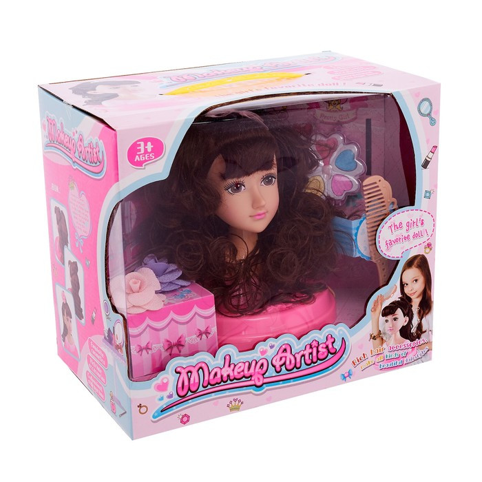 Кукла-манекен для создания причёсок «Стелла» с аксессуарами - фото 3 - id-p165974279