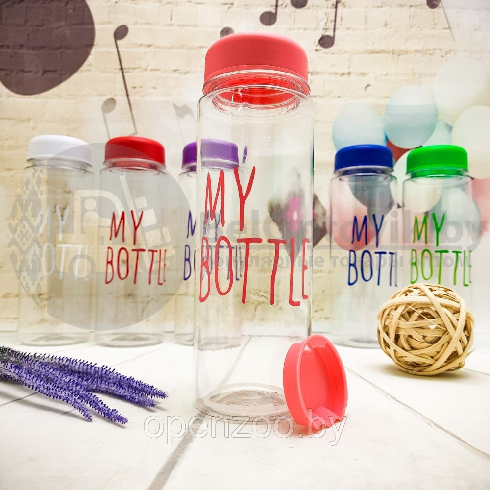 Пластиковая бутылка My Bottle (500 мл) чехол Dont Touch This Is My Bottle Черная - фото 10 - id-p117446924