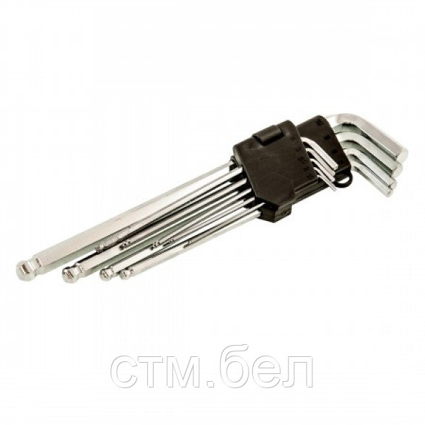 Ключи шестигранные 9 шт. длинные 1,5-10мм. MAXTER - фото 1 - id-p123477742