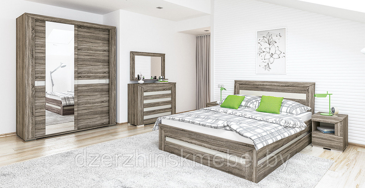 Кровать от спальни "Кристалл"1600, Производитель Мебель Неман  РБ