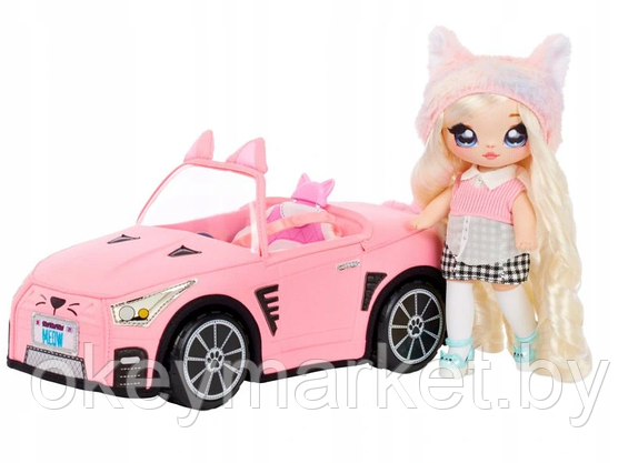 Плюшевый кабриолет Na Na Na Surprise Soft Plush Kitty Convertible 572411, фото 2