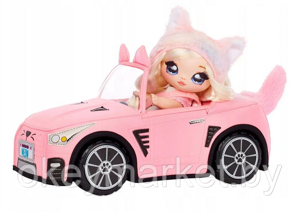 Плюшевый кабриолет Na Na Na Surprise Soft Plush Kitty Convertible 572411, фото 3