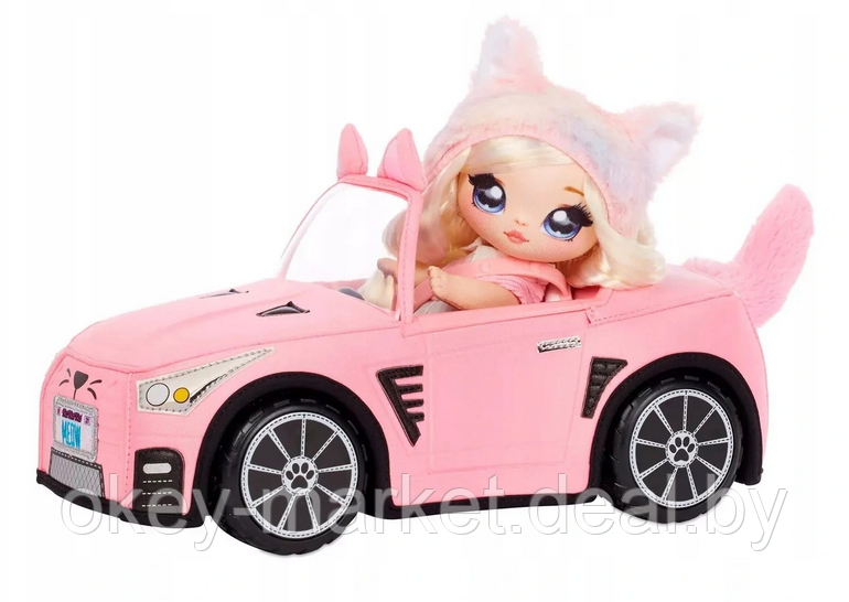 Плюшевый кабриолет Na Na Na Surprise Soft Plush Kitty Convertible - фото 2 - id-p166060889