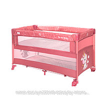 Манеж-кровать Lorelli Cot Up and Down Rose Velet Unicorn 2021