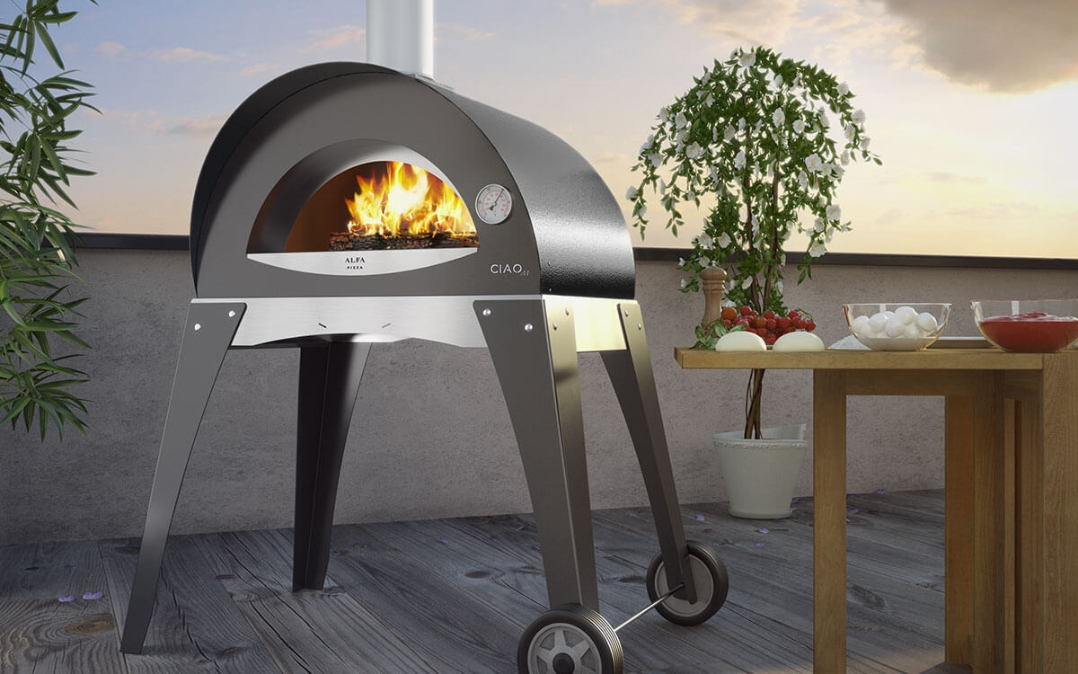 Печь для пиццы на дровах Alfa CIAO TOP, серый - фото 4 - id-p165964351