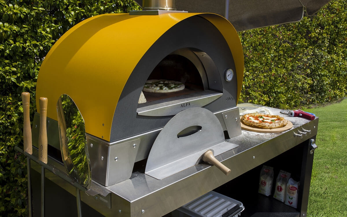 Печь для пиццы на дровах Alfa CIAO TOP, серый - фото 8 - id-p165964351