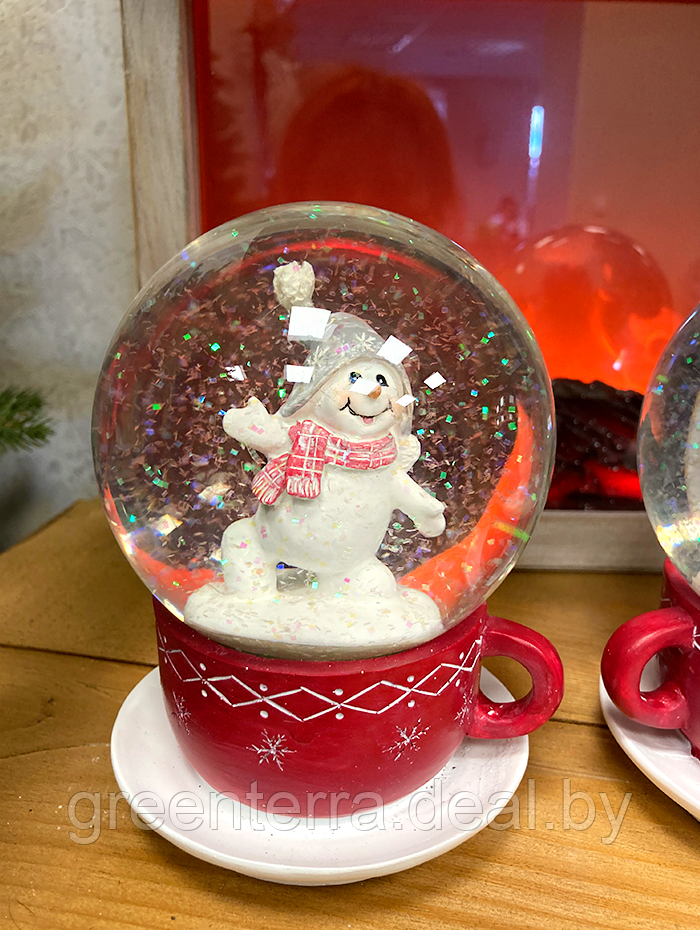 Снежный шар "Чашка со снеговиком" [530686] - фото 6 - id-p124556729