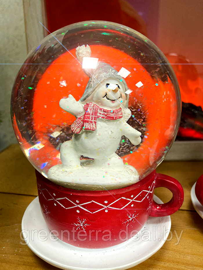 Снежный шар "Чашка со снеговиком" [530686] - фото 8 - id-p124556729
