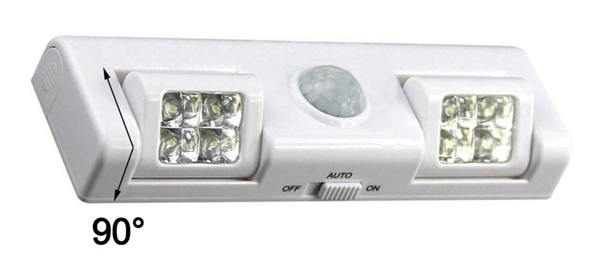Беспроводная LED лампа с датчиком движения и сумерек - фото 5 - id-p166067962