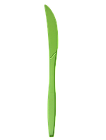Нож столовый 165 мм, зеленый, кукурузный крахмал, уп. 50 шт.